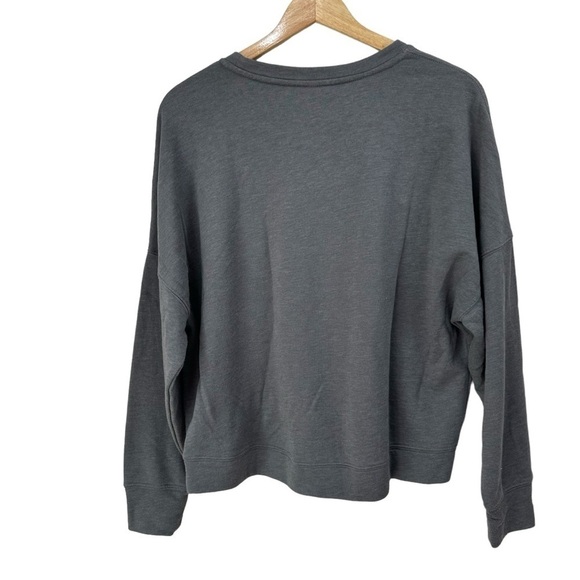 Fabletics CUTE AF Gray Crewneck Sweatshirt, Large - Picture 5 of 9